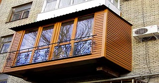 Внешняя отделка балкона Назрань цена от 1054 руб. м/2.